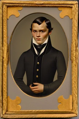 Extremely rich danish young man portrait 1840s