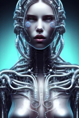 cyberpunk, glass body, women, portrai, open mouth, perfect skin, tron, cyborg , perfekt, real, dream, hr giger