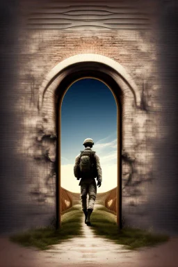 gateway between dreams the back of an american soldier