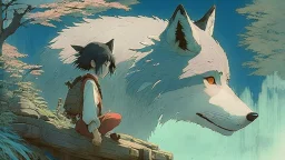 studio ghibli, wolf