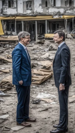 bill gates and zelensky in ukraine ghost town