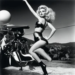 [photo by helmut newton] Barbarella plays Atomic Wedgie in agent provocateur