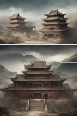 ancient, chinese, fantasy, ghost town