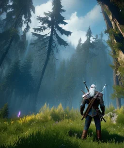 The Witcher, Geralt of rivia, full body, dramatic lighting, hyper realistic, unreal engine 5