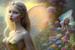 Today's Challenge: Fairies. I used Stablecog. Prompt: masterpiece, best quality, sharp focus, 8k, intricately detailed environment, anime, colorful, bright colors, whimsical, glowing lights, fantasia landscape, fairy lights, beautiful black girl in flowing dress, perfect face, golden ratio, sparkling eyes, watercolor, flowers, plants