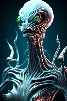 full bodied Poltergeist alien, 8k, finely detailed, photo realistic.