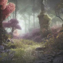 beautiful boy ultra-realistic, highly detailed, masterpiece, delicate detailed, sharp focus, insanely detailed, fantasy art, intricate detailed, elegant, fog, Special Lighting, Vibrant, color Scheme, forest, unreal engine 5, trending on artstation