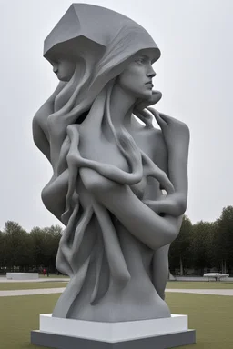 the sculpture is unusual