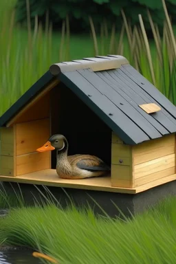 Mallard duck house