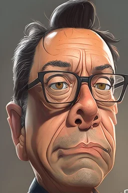 Caricatura de Gustavo Petro, hiper realista,8k