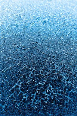glass surface forming frost