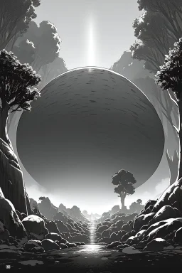 dark hole, environment, greyscale