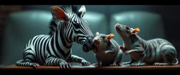 all soap operas ever made in one picture, but with slimy alien zebra rocker kiss rats
