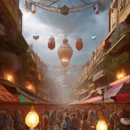 streetMarket, lighting, high resolution,