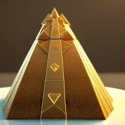 Dessert with Pyramid