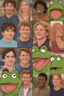 Netflix's Outer Banks cast But they’re all Frogs