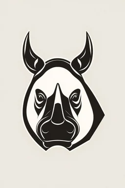 rhinoceros+fierce + logo simple