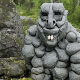 A nordic stone troll