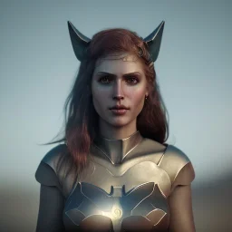 analog style, Celtic goddes, portrait, simmetric eyes, ambient, batgirl wearing outfit, ultra realistic photo, unreal engine