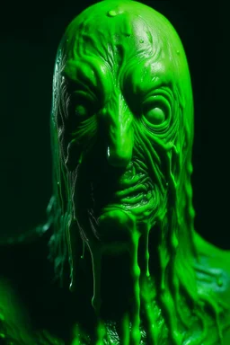 Terrifying image of a slime person