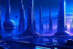 Zukunft Stadt Lila Blau
