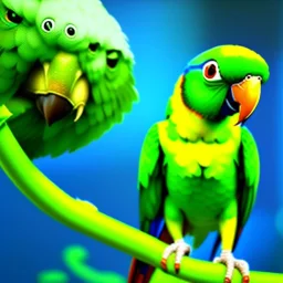 cute 3d cgi disney animation style parrot, 8k resolution, ultra hyperdetailed, Unreal Engine 5, very small details, realistic, normal colours, realistic lighting