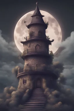 Magical tower of a ancient witch