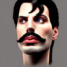 Insanely detailed portrait character of freddie mercury ::perfect proportions::flawless perfect hands::by Artgerm, Greg Olsen, Pixar, WLOP:: hyperrealistic, hyper detailed, photorealistic :: a masterpiece, incredible composition, amazing depth, imposing, meticulously composed, 8k :: unreal engine ::Mappa studios:: detailed matte painting, deep color, fantastical, intricate detail, splash screen, complementary colors, fantasy concept art, 8k resolution trending on Artstation Unreal Engine