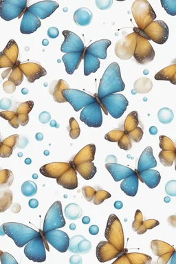 butterflies and bubbles in winter