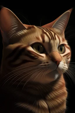 Portrait of cat 3D