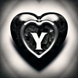 grey and black stone heart-shaped, with antique keyhole inside, on white background