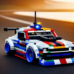 car built with legos