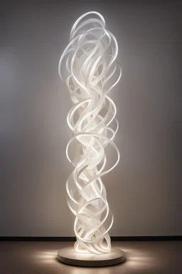 the sculpture is unusual in the form of light