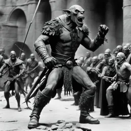 (high res photo by Ray Harryhausen) This vandalistic leader is a true monstrosity