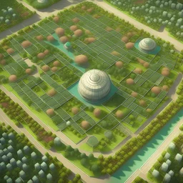 aerial map view of a futuristic City with a layout based on the pride of Caesalpinia pulcherrima flower