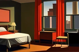 edward hooper, chambre à new york, art paiting modern