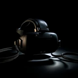 VR headset dark background