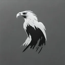 black and white minimal eagle europe modern symbol