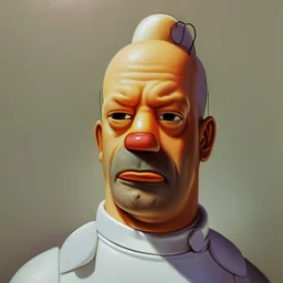 homer simpson, realistic, detailed, RAW