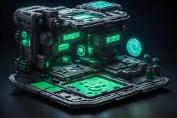 high tec cookie making space station heritage authentic cyberpunk relic fluorescent