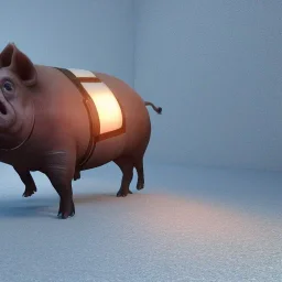 James bond ,riding a Giant pig,fantasy,fiverr,unreal engine, cinamatic lighting