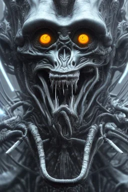 evil berserker, alien, tron, 8k, finely detailed, photo realistic, gothic, hr giger