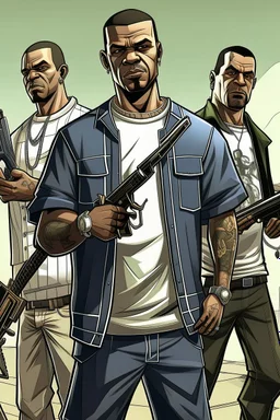 draw a gta character in a ballas gang