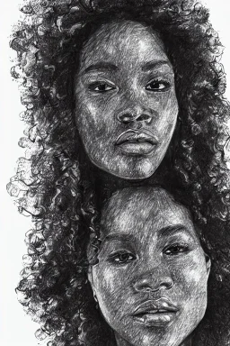 scribble portrait of Black woman, 8k resolution, r_drawings_rene, scribble, scribble drawing, scribble art, behance, rdrawings25, synthetic, hairy scribble fill, line draw, scribble sketch, , Vince low