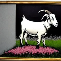 Goats and flowers Banksy