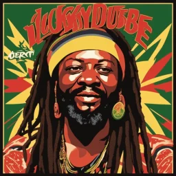 A vibrant and energetic concert performance by Lucky Dube, with a large crowd of enthusiastic fans dancing and singing along to his reggae music.spirit.energy and beauty of this moment.