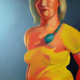 Full body portrait, painting, medium shot lady Bardcore