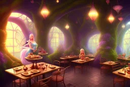 Magical fantasy fairy cafe