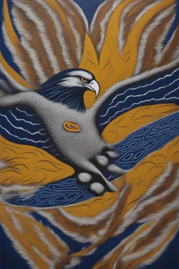 west coast eagles aboriginal painting guernsey