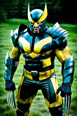 Wolverine in futuristic armor, photograph